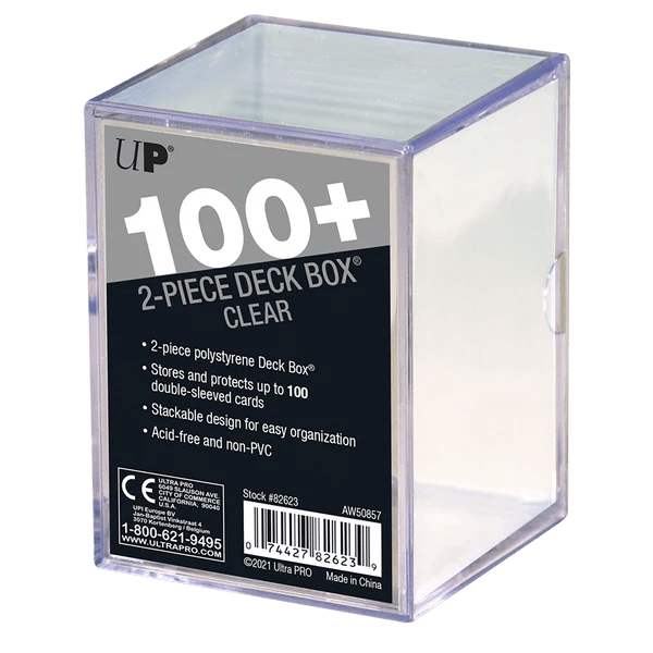 
                  
                    2-Piece Clear 100+ Deck Box - ZZGames.dk
                  
                