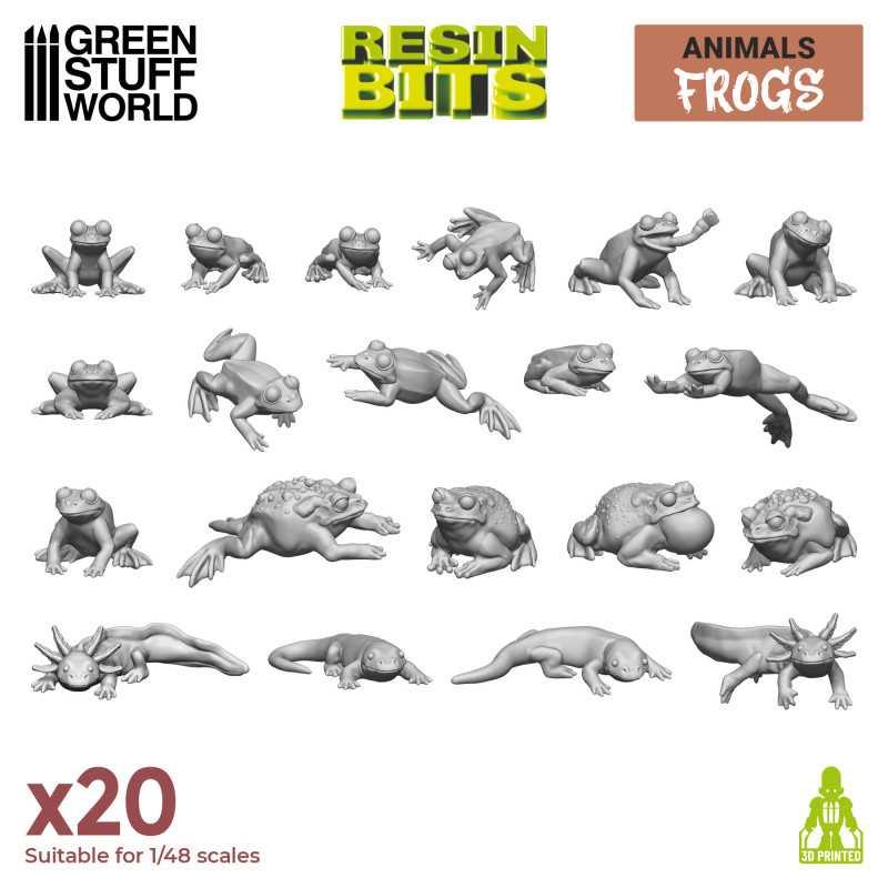 3D printed set - Frogs and Toads - ZZGames.dk