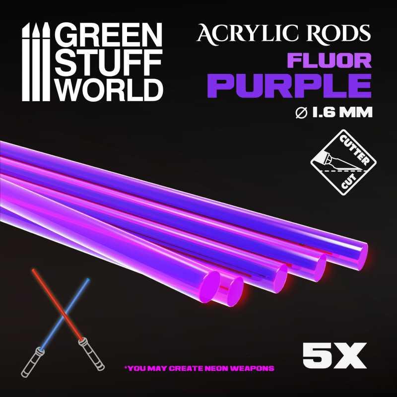 
                  
                    5x Acrylic Rods - Round 1.6 mm Fluor PURPLE - ZZGames.dk
                  
                