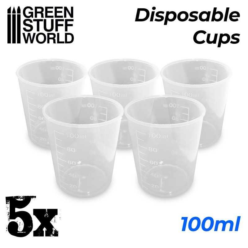 5x Disposable Measuring Cups 100ml - ZZGames.dk