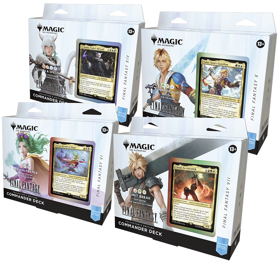 FINAL FANTASY Commander Decks Collector's Edition (alle 4 decks)