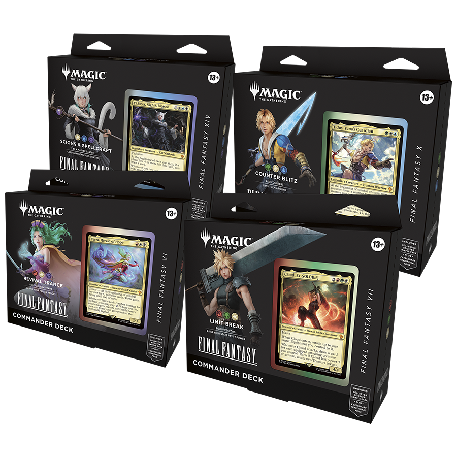 FINAL FANTASY Commander Decks (alle 4 decks)