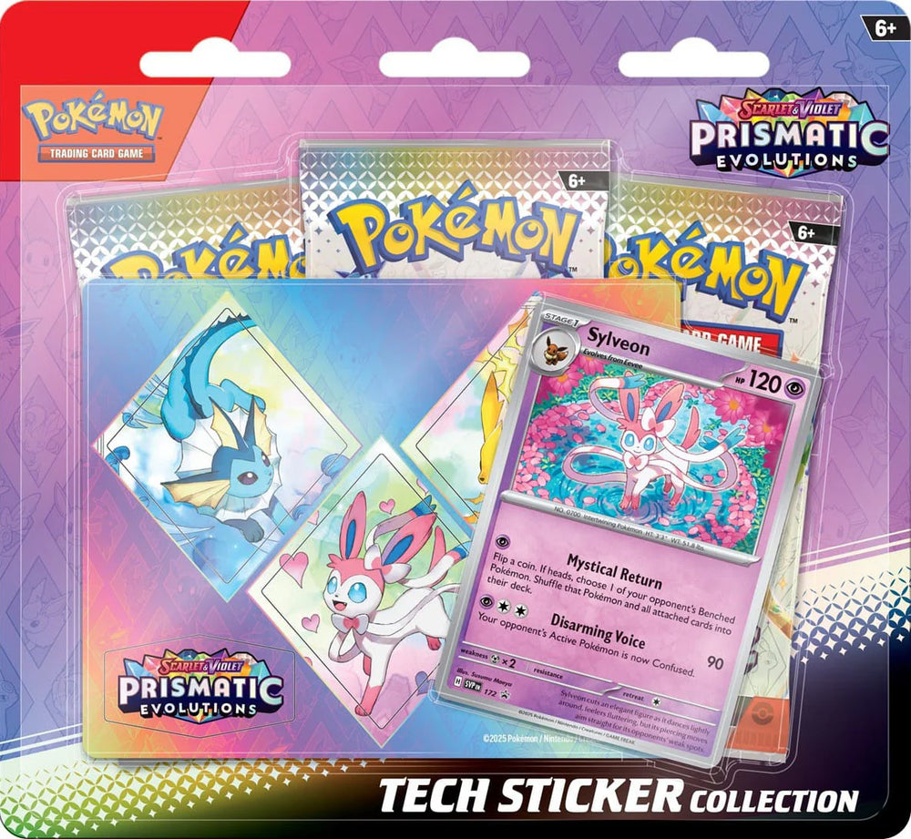 Scarlet & Violet: Prismatic Evolutions - Tech Sticker Collection Sylveon