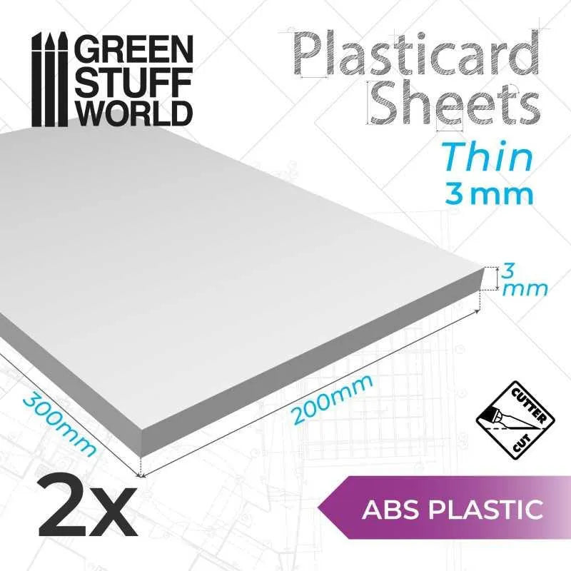 ABS Plasticard A4 3mm x2 - ZZGames.dk