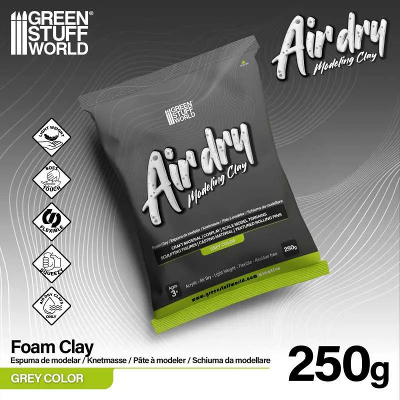 Air Dry Foam Clay 250gr. - Grey