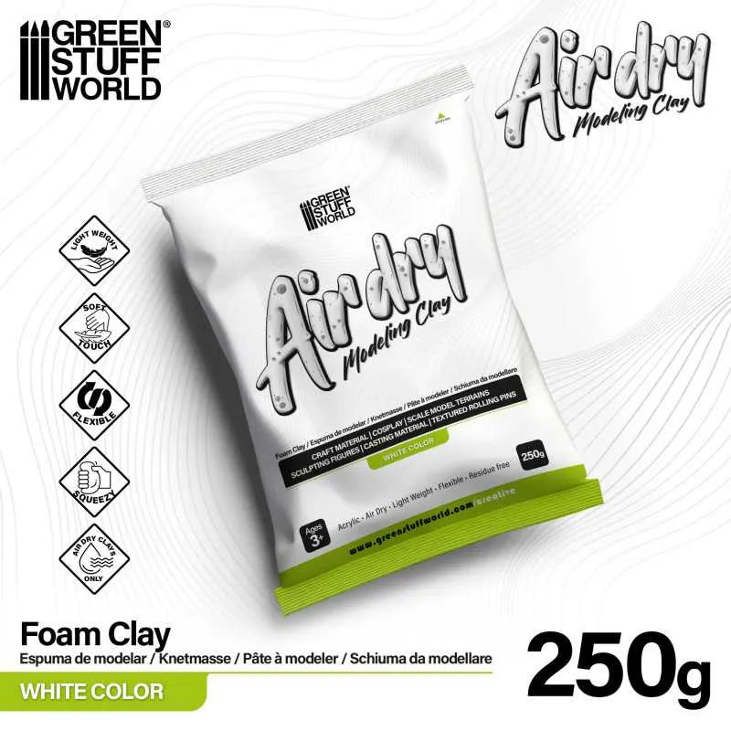 Air Dry Foam Clay 250gr. - White