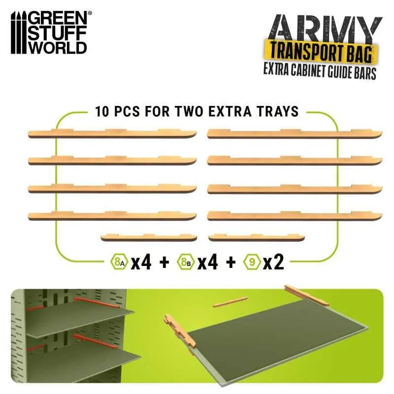 Army Transport Bag - Extra Rails - ZZGames.dk