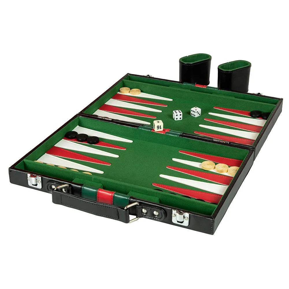 Backgammon - Læder (48x40cm) - ZZGames.dk