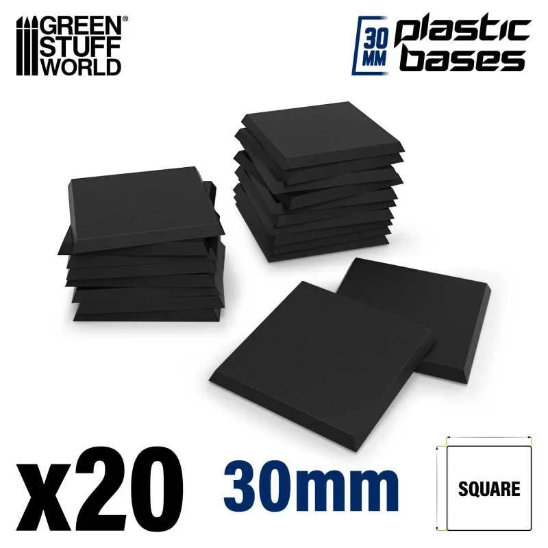 Plastic Bases - Square 30x30mm x20