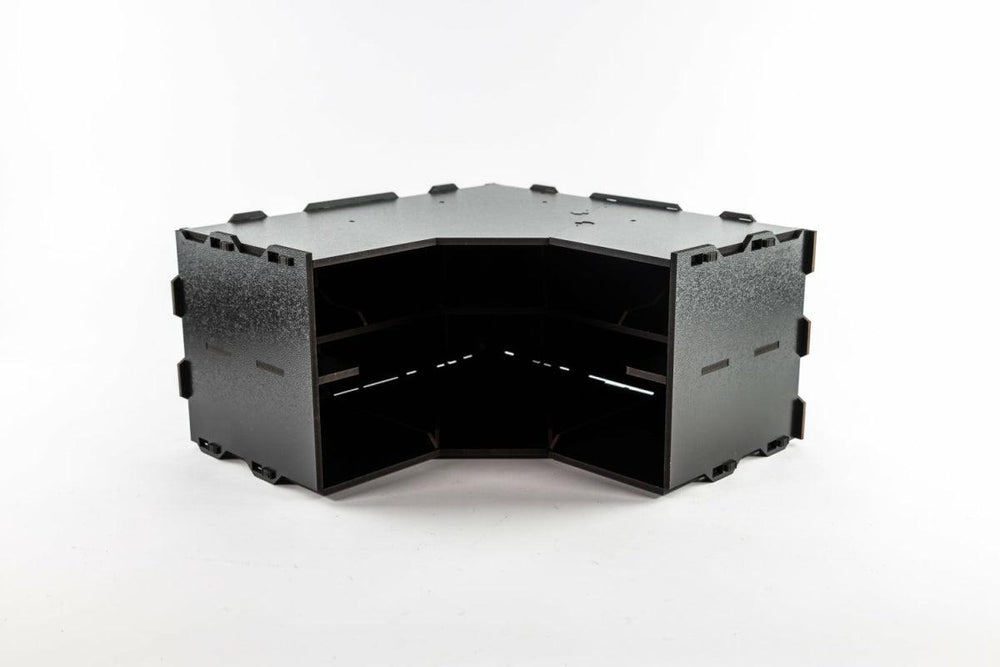 Black Paint Rack: Corner Element Shelf - ZZGames.dk