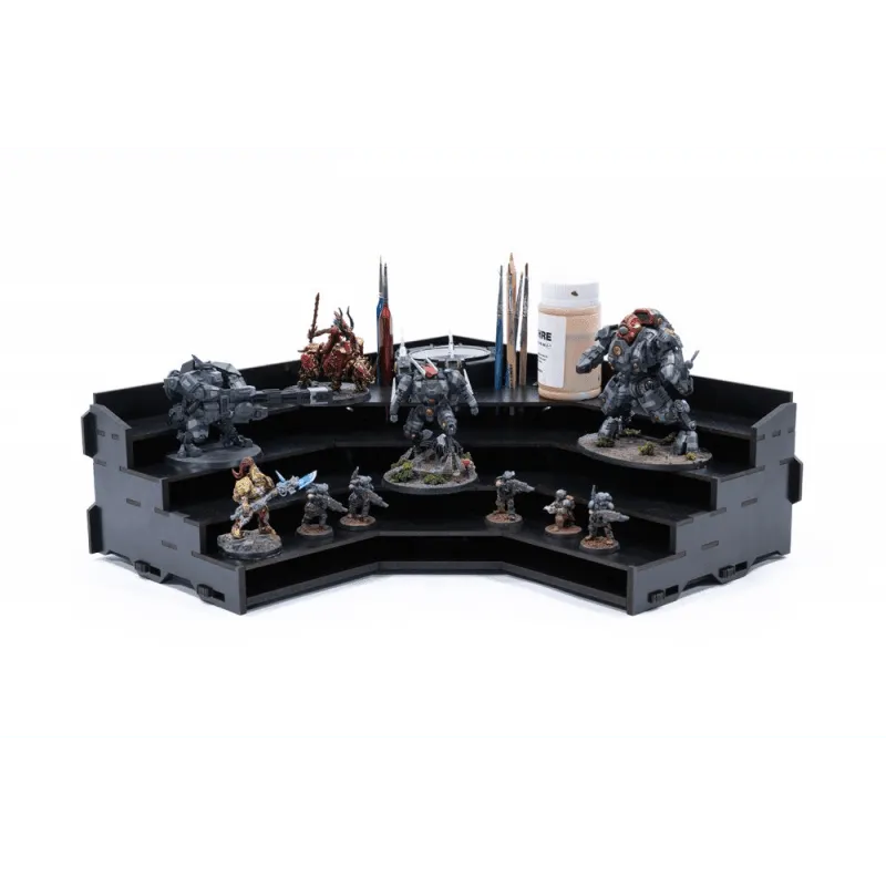 Black Paint Rack: Corner Top (Grandstand) - ZZGames.dk