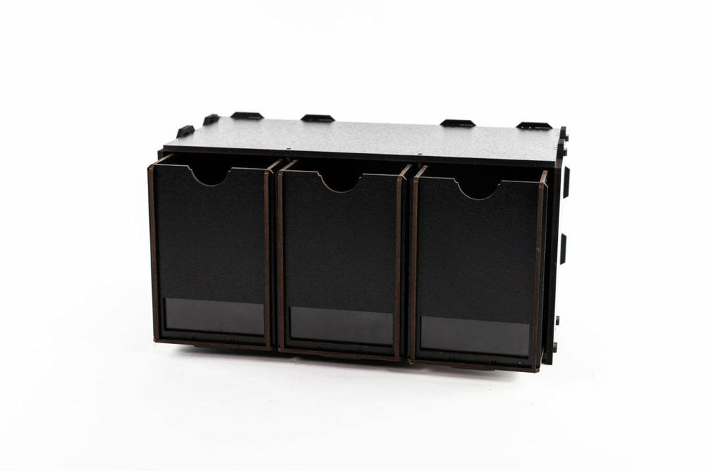 
                  
                    Black Paint Rack: Piece with 3 High Drawers - ZZGames.dk
                  
                