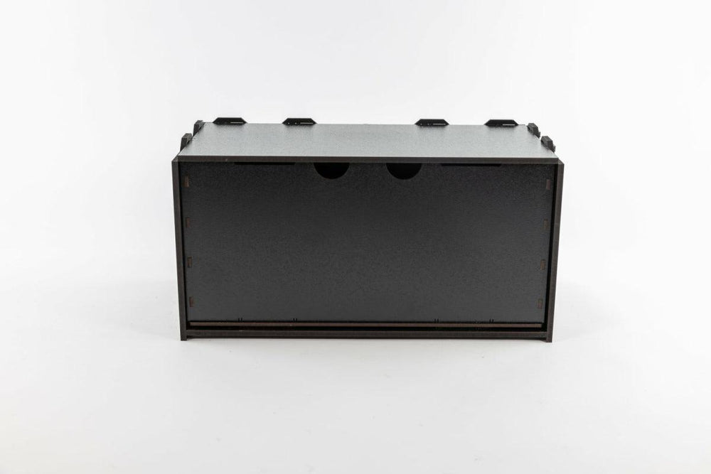 Black Paint Rack: Piece with Big Drawer - ZZGames.dk