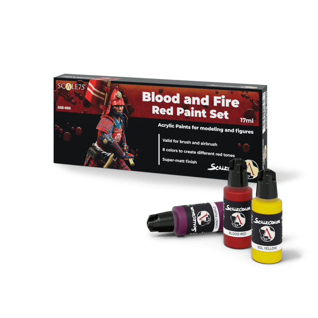 
                  
                    Blood And Fire Red Paint Set (8x17ml) - ZZGames.dk
                  
                