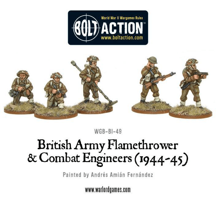 British Army Combat Engineers & Flamethrower Team - ZZGames.dk