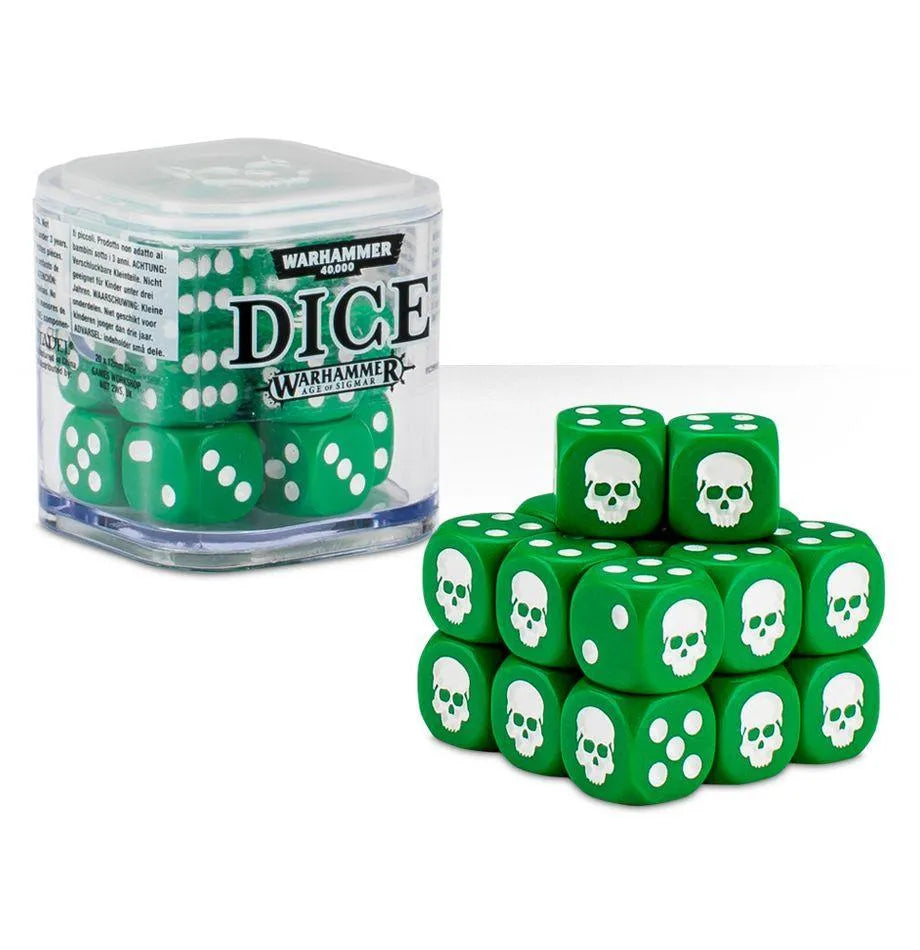 CITADEL 12mm DICE - GREEN - ZZGames.dk