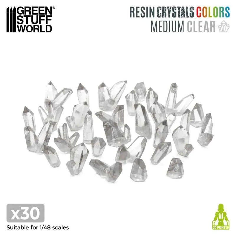 Resin Crystals - Medium CLEAR x30