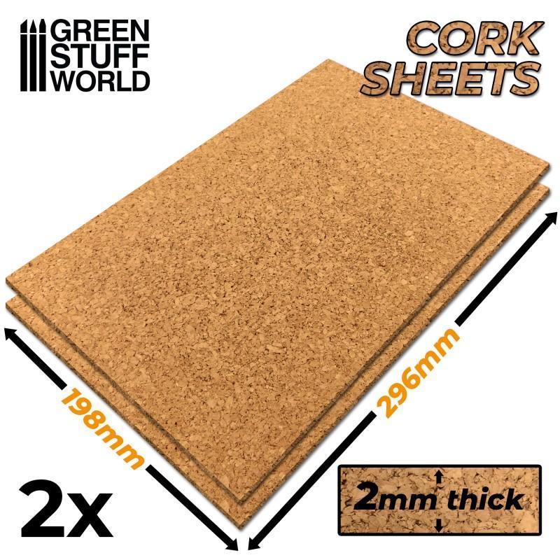 Cork Sheet, A4 x 2mm - ZZGames.dk