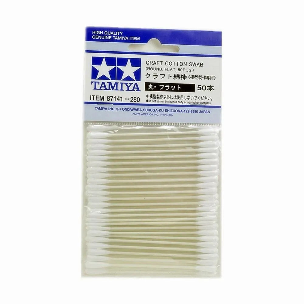 Craft Cotton Swab (Round, flat, 50pcs) - ZZGames.dk