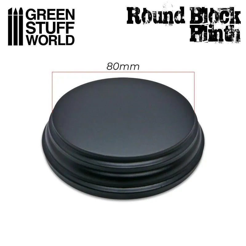 Display Plinth - Round Top 8cm - ZZGames.dk