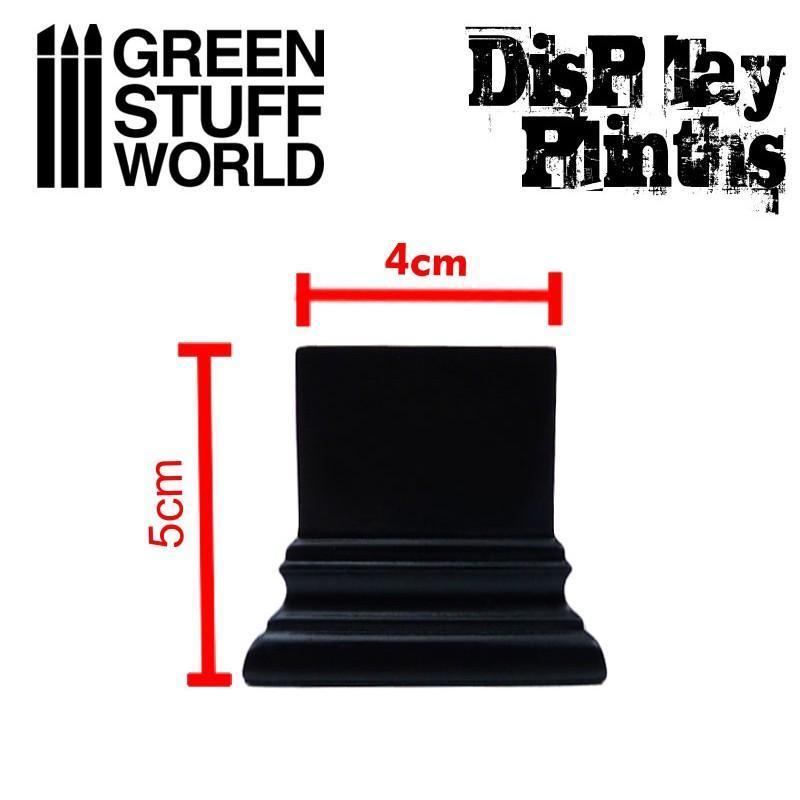 Display Plinth - Square Top 4x4cm - Black - ZZGames.dk