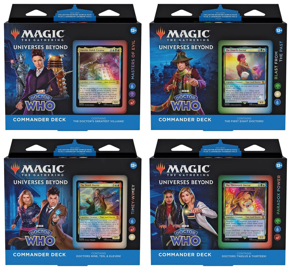 Doctor Who™ Commander Decks (alle 4 decks) - ZZGames.dk