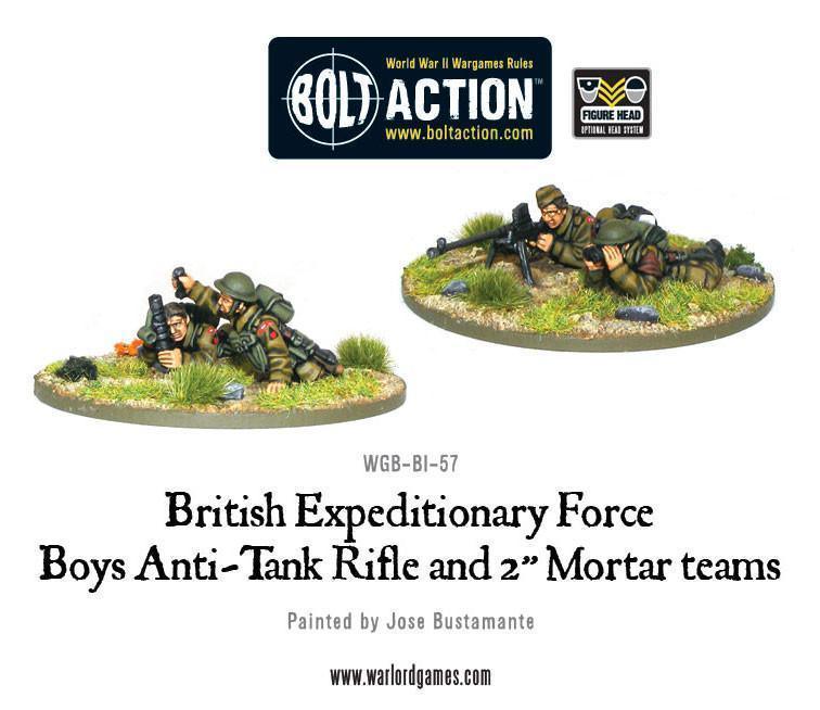 Early War Anti-Tank Rifle Team & 2" Light Mortar Teams - ZZGames.dk