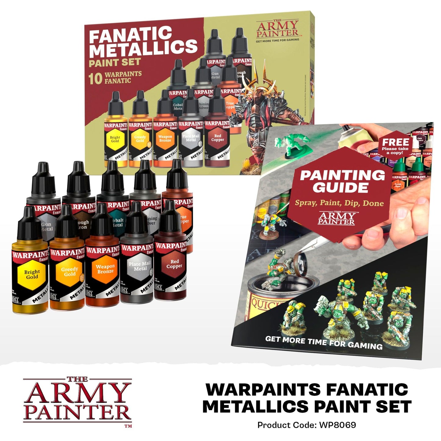 Fanatic Metallics Paint Set - ZZGames.dk