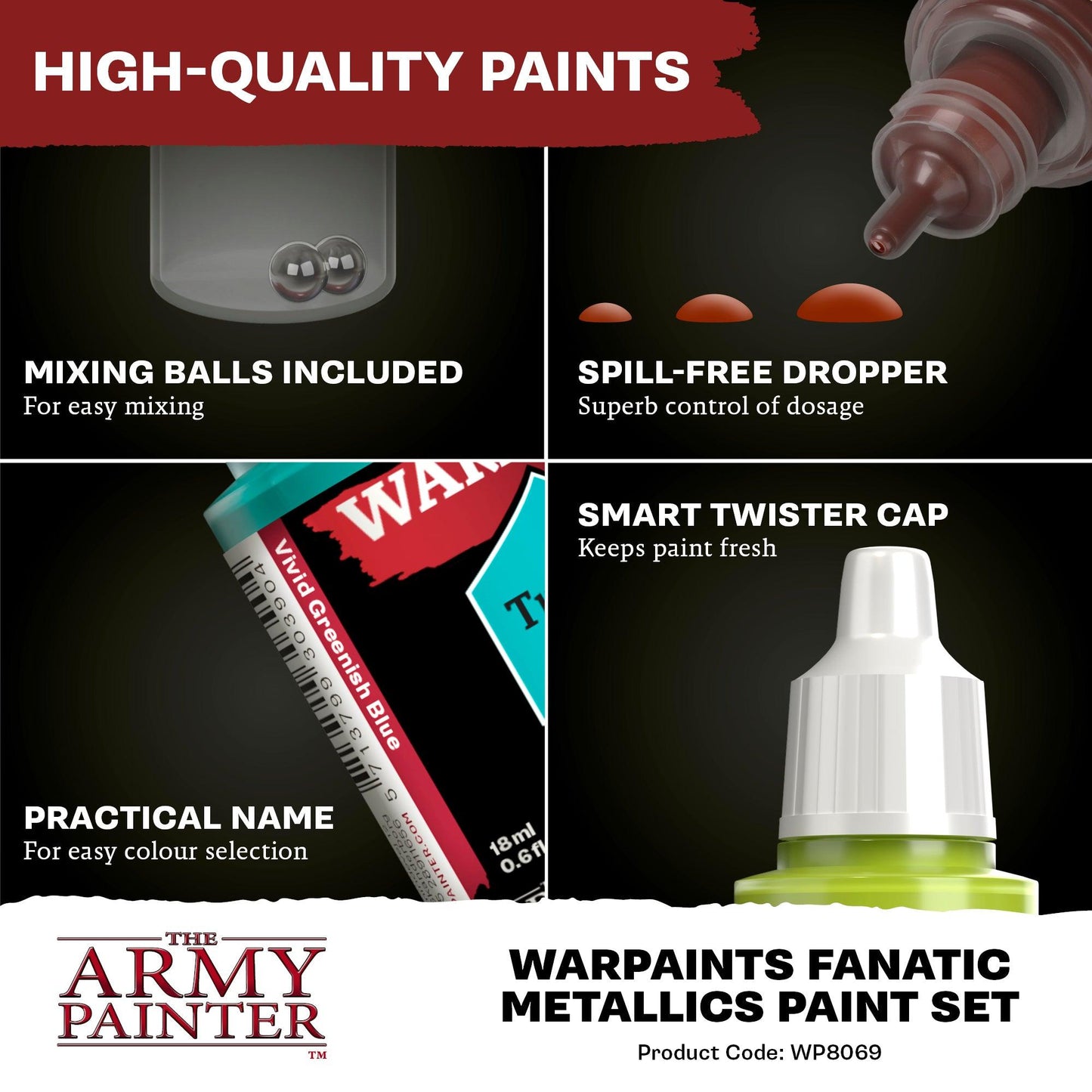 
                  
                    Fanatic Metallics Paint Set - ZZGames.dk
                  
                