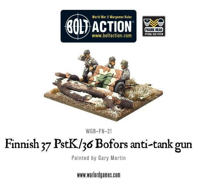 Finnish 37 PstK/36 Bofors anti-tank gun - ZZGames.dk