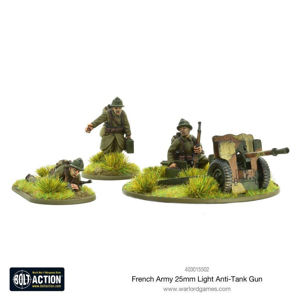 French Army 25mm Light Anti-Tank Gun - ZZGames.dk