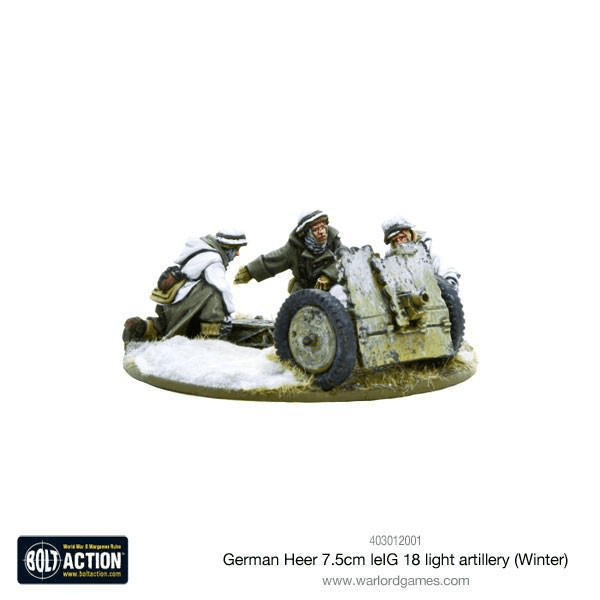 German Heer 7.5cm leIG 18 light artillery (Winter) - ZZGames.dk