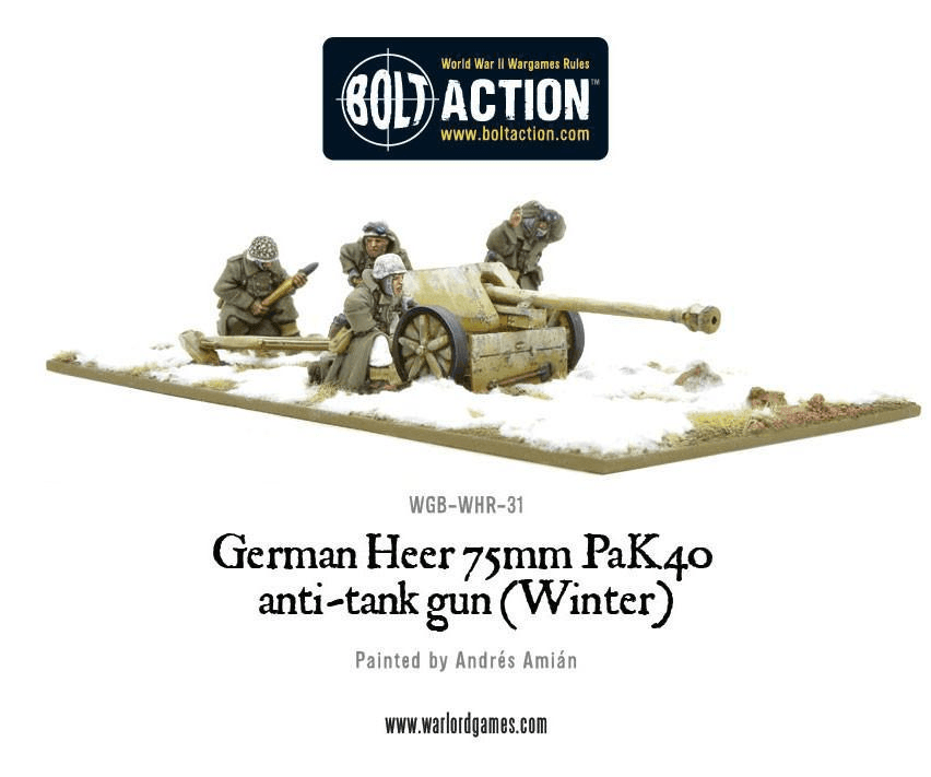 German Heer 75mm Pak 40 anti-tank gun (Winter) - ZZGames.dk