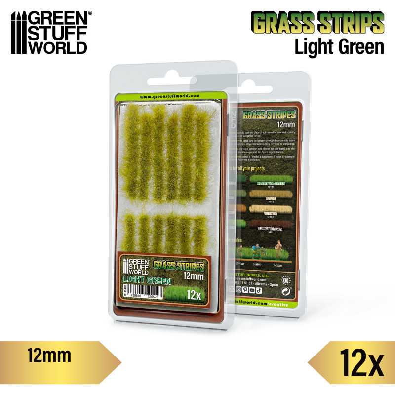 Grass Strips 12 mm - Light Green