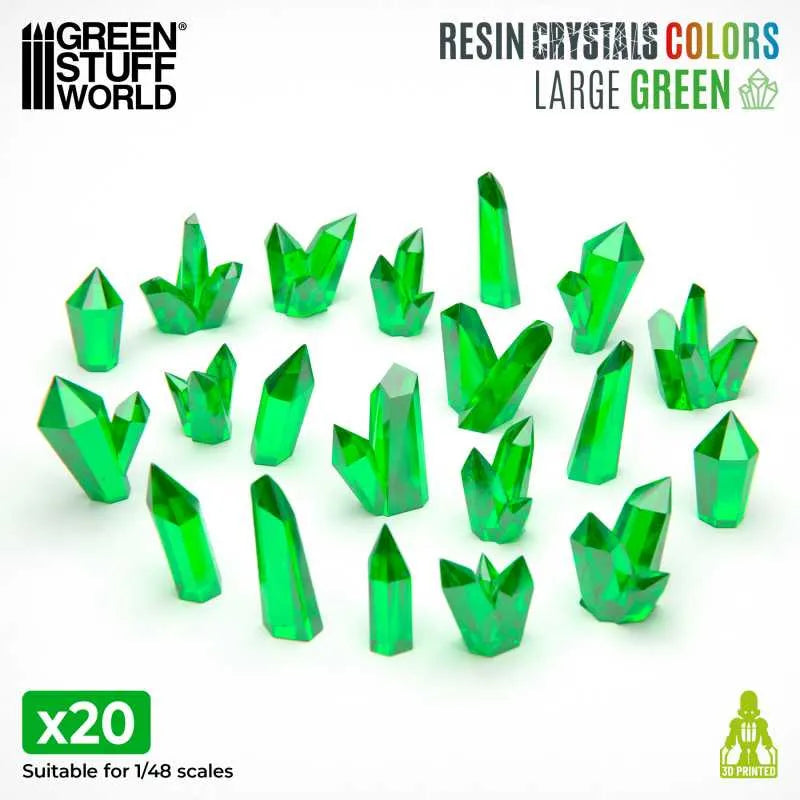 
                  
                    Resin Crystals - Large GREEN x20
                  
                