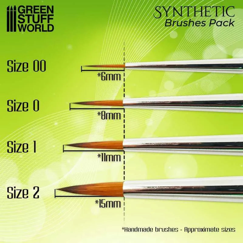 GREEN SERIES Synthetic Brush Set - ZZGames.dk