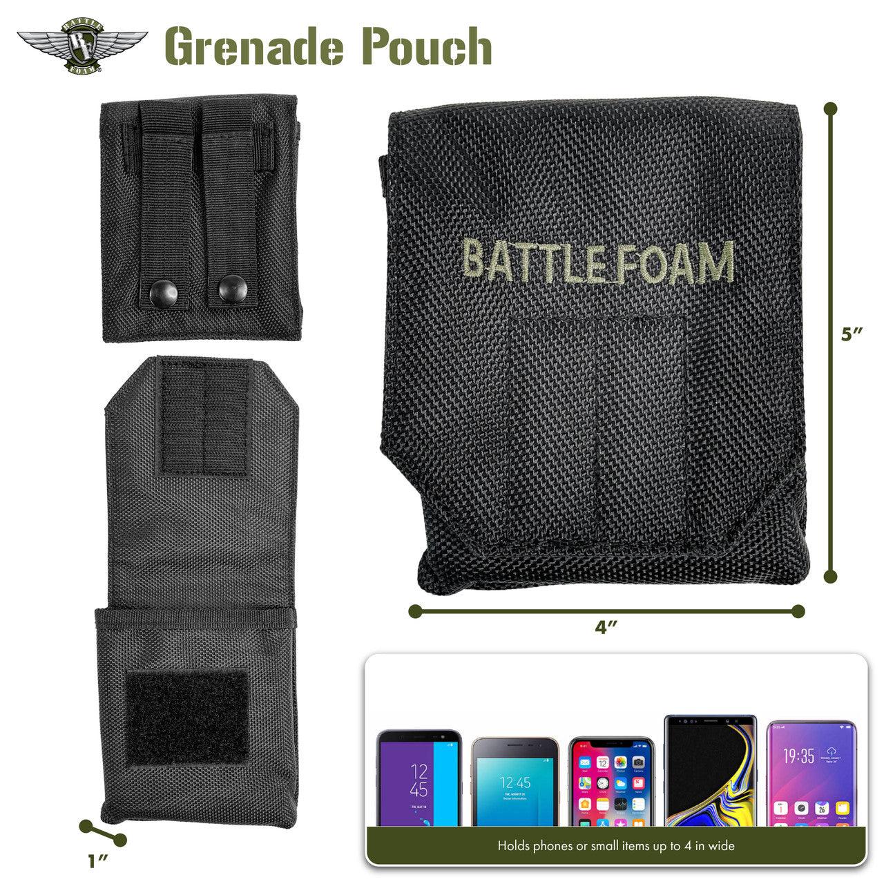 Grenade Pouch P.A.C.K. Molle Accessory (Black) - ZZGames.dk