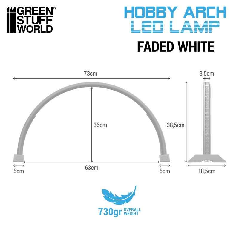 Hobby Arch LED Lamp - Faded White - ZZGames.dk