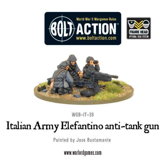 Italian Army 47mm Elefantino anti-tank gun - ZZGames.dk