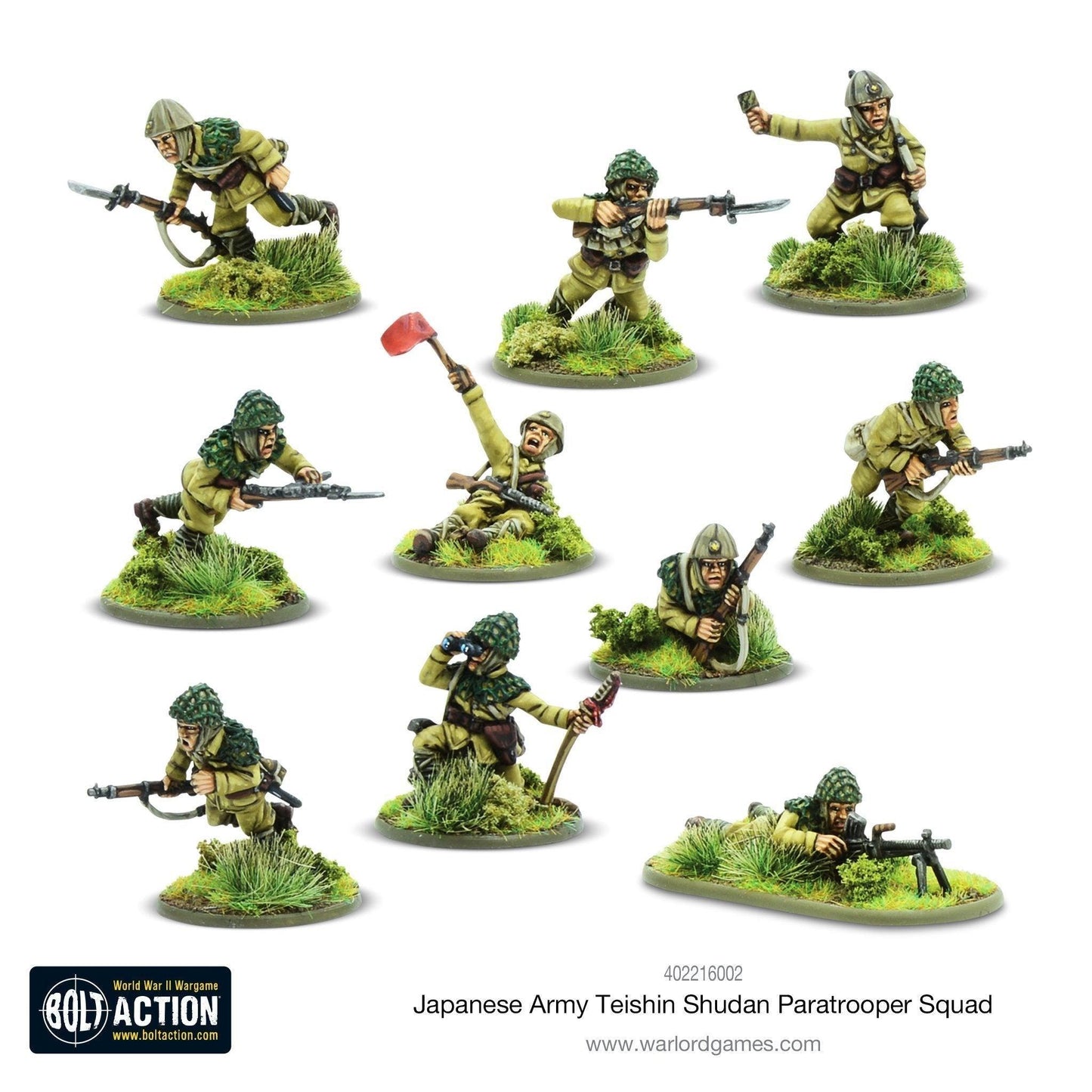 Japanese Army Teishin Shudan Paratrooper squad - ZZGames.dk