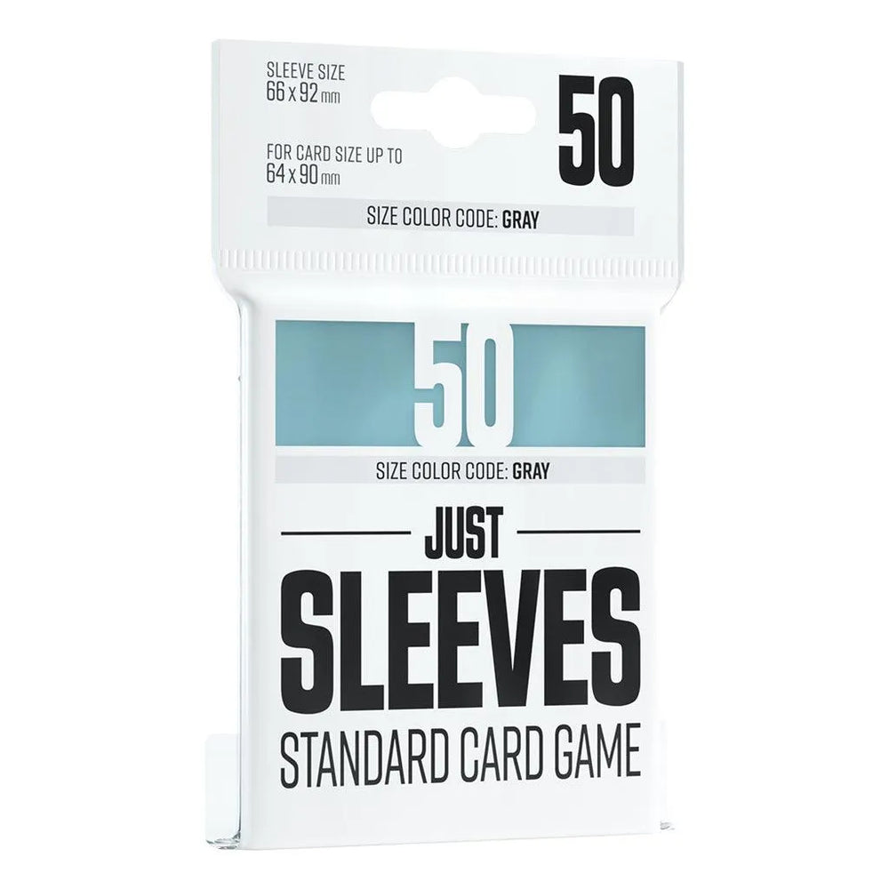 JUST SLEEVES - STANDARD CARD GAME CLEAR (66x92mm) - ZZGames.dk