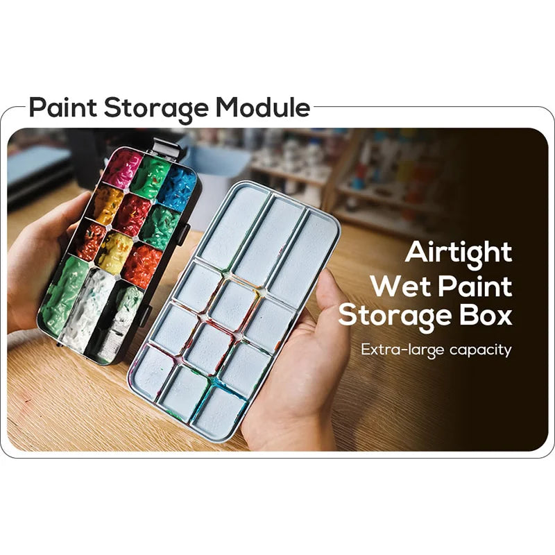 
                  
                    All in One Modular Box Standard Set Wet Palette Edition (Blue/Black)
                  
                