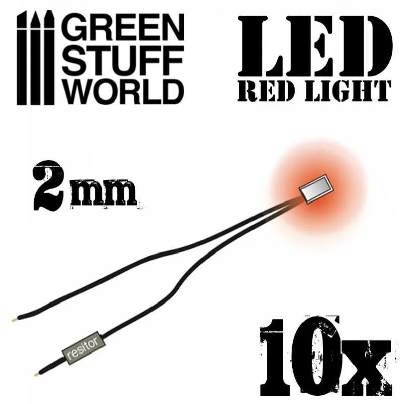 LED Lights - Red 2mm - ZZGames.dk