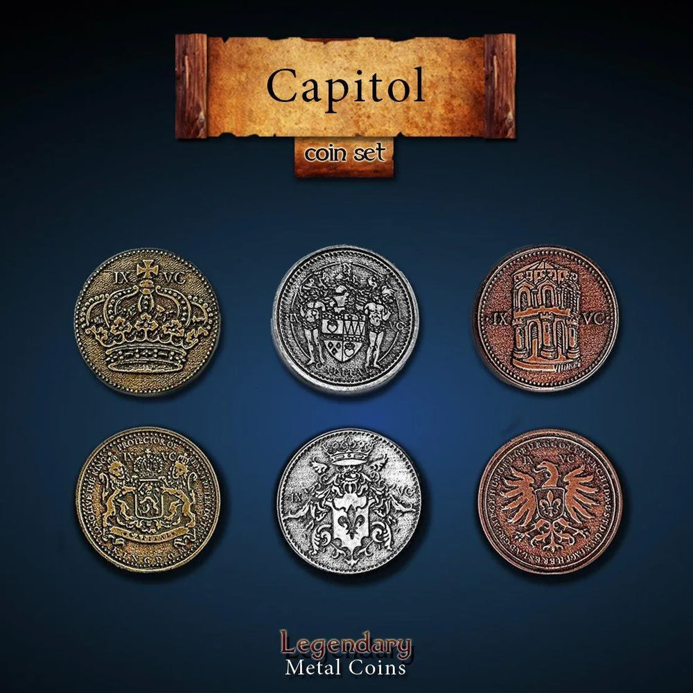 Legendary Metal Coins: Capitol - ZZGames.dk