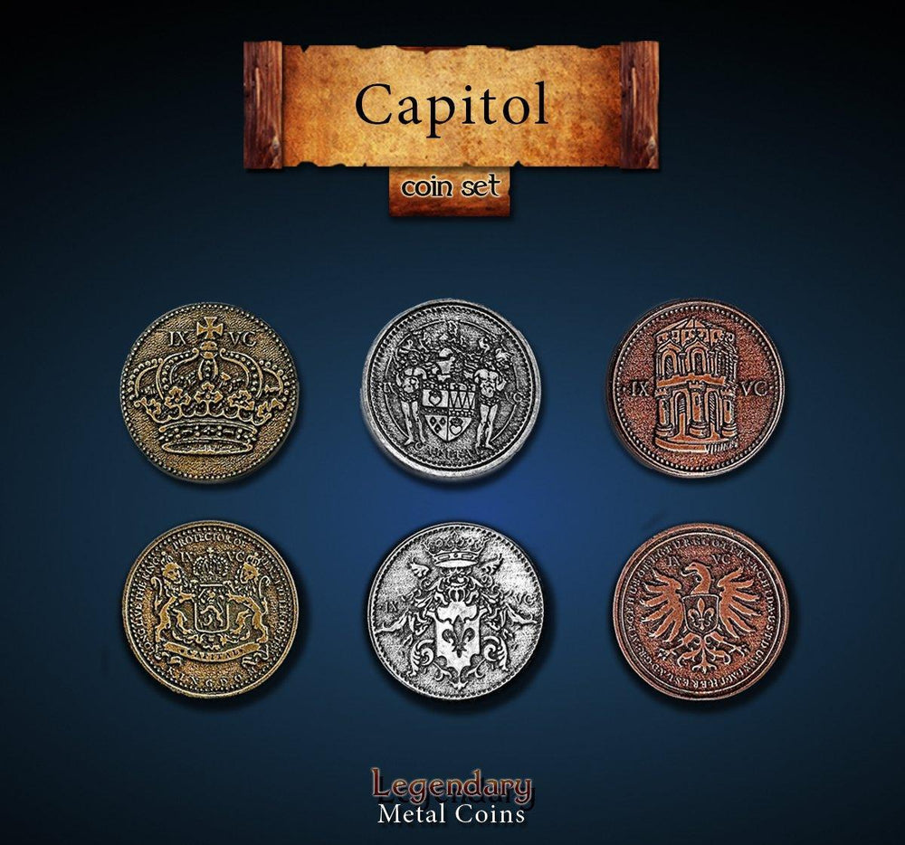 Legendary Metal Coins: Capitol - ZZGames.dk