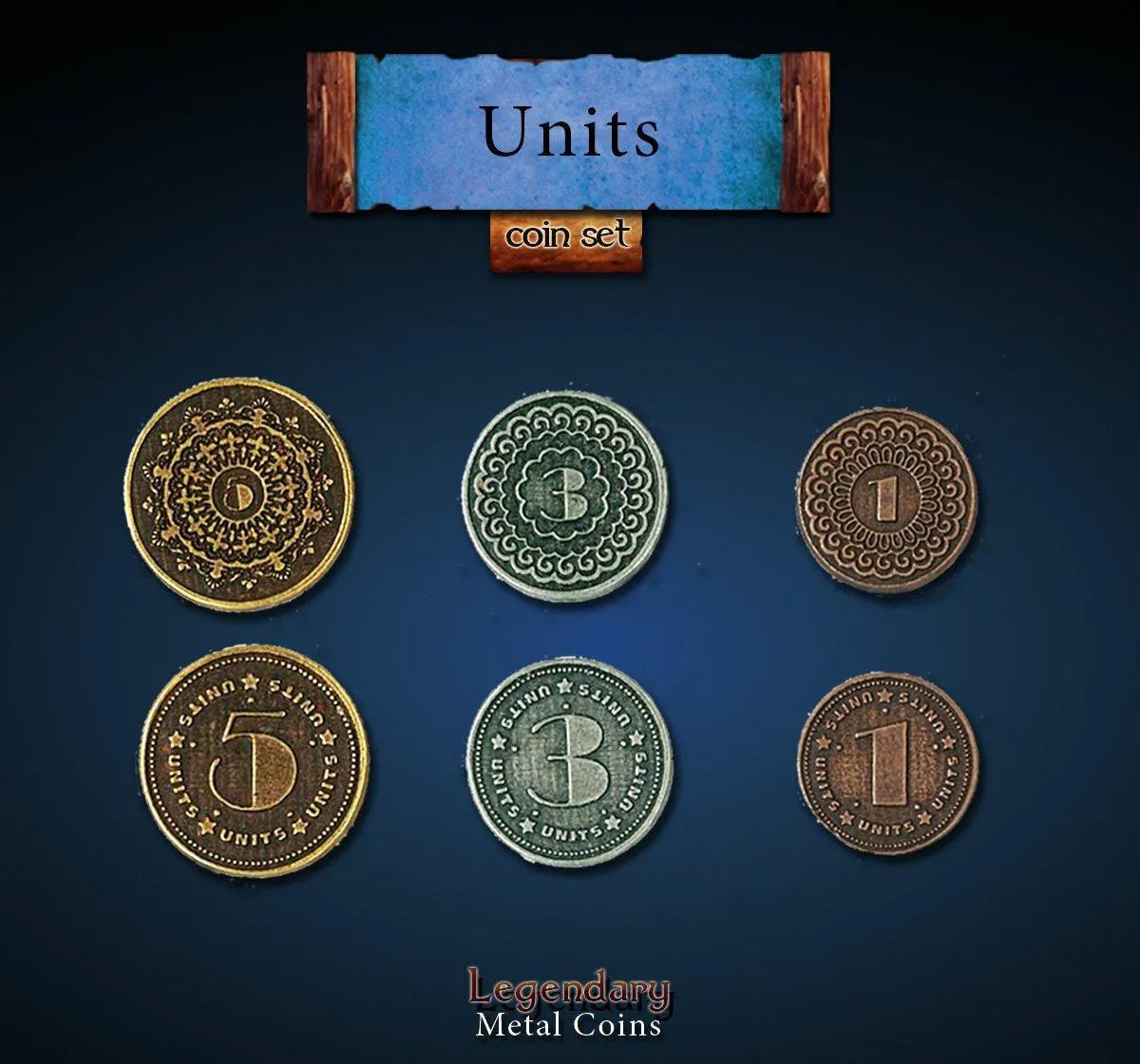 Legendary Metal Coins: Units - ZZGames.dk