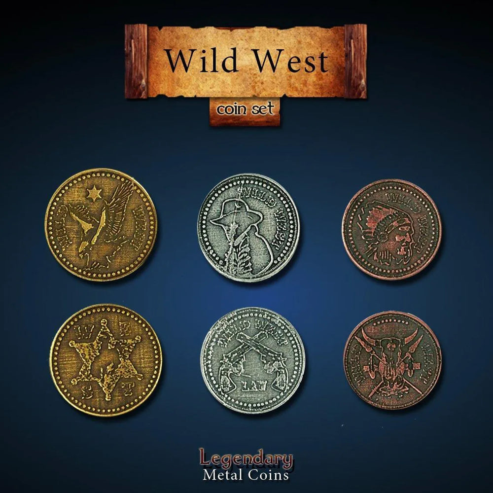 Legendary Metal Coins: Wild West - ZZGames.dk