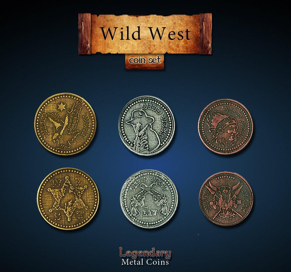 Legendary Metal Coins: Wild West - ZZGames.dk