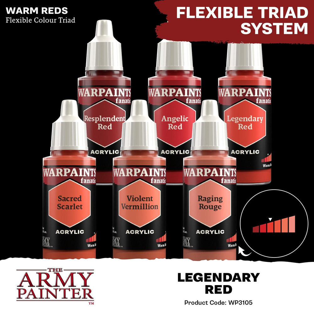 Legendary Red (Warpaints Fanatic Acrylics) - ZZGames.dk