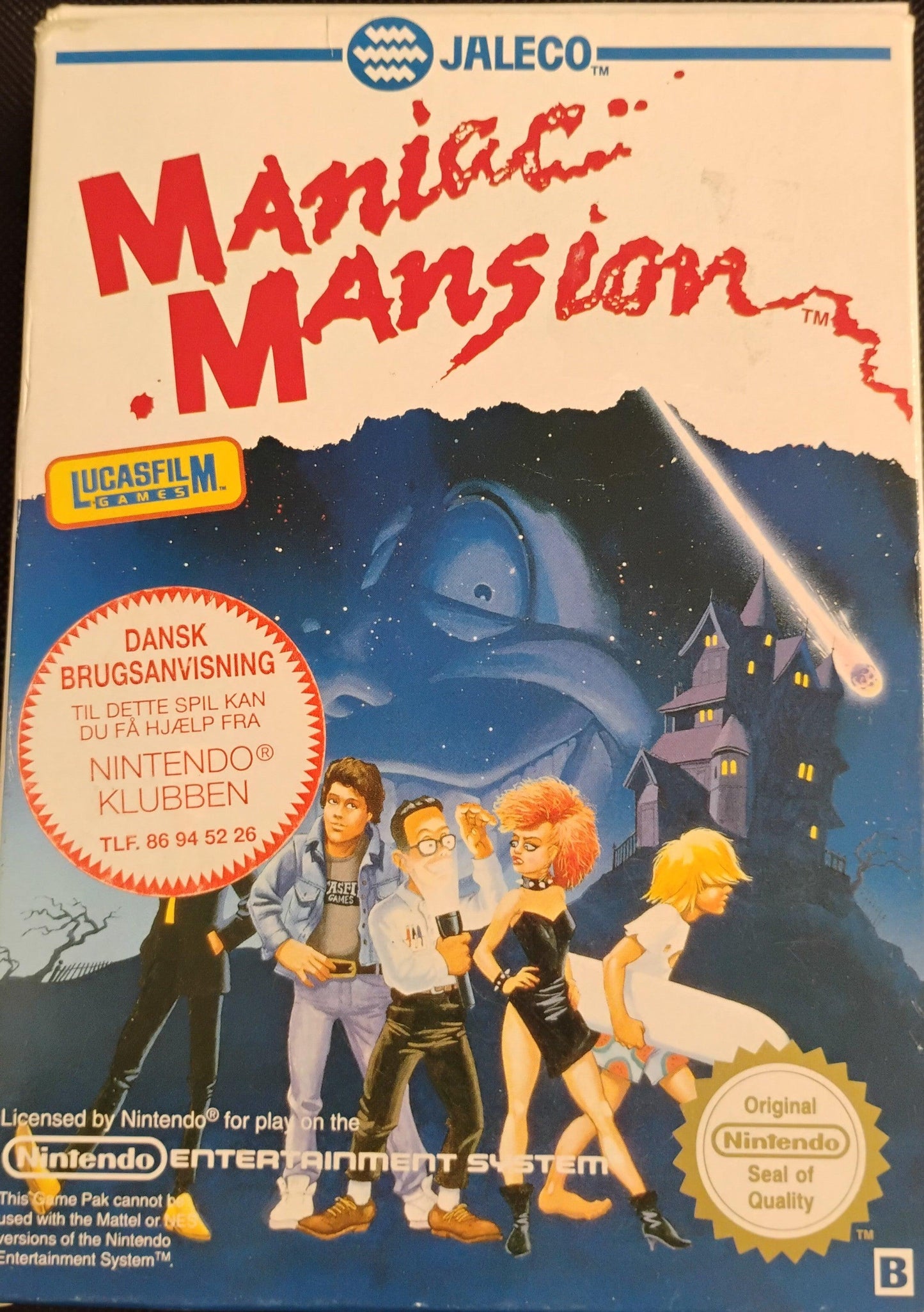 Maniac Mansion i æske (SWE) - ZZGames.dk